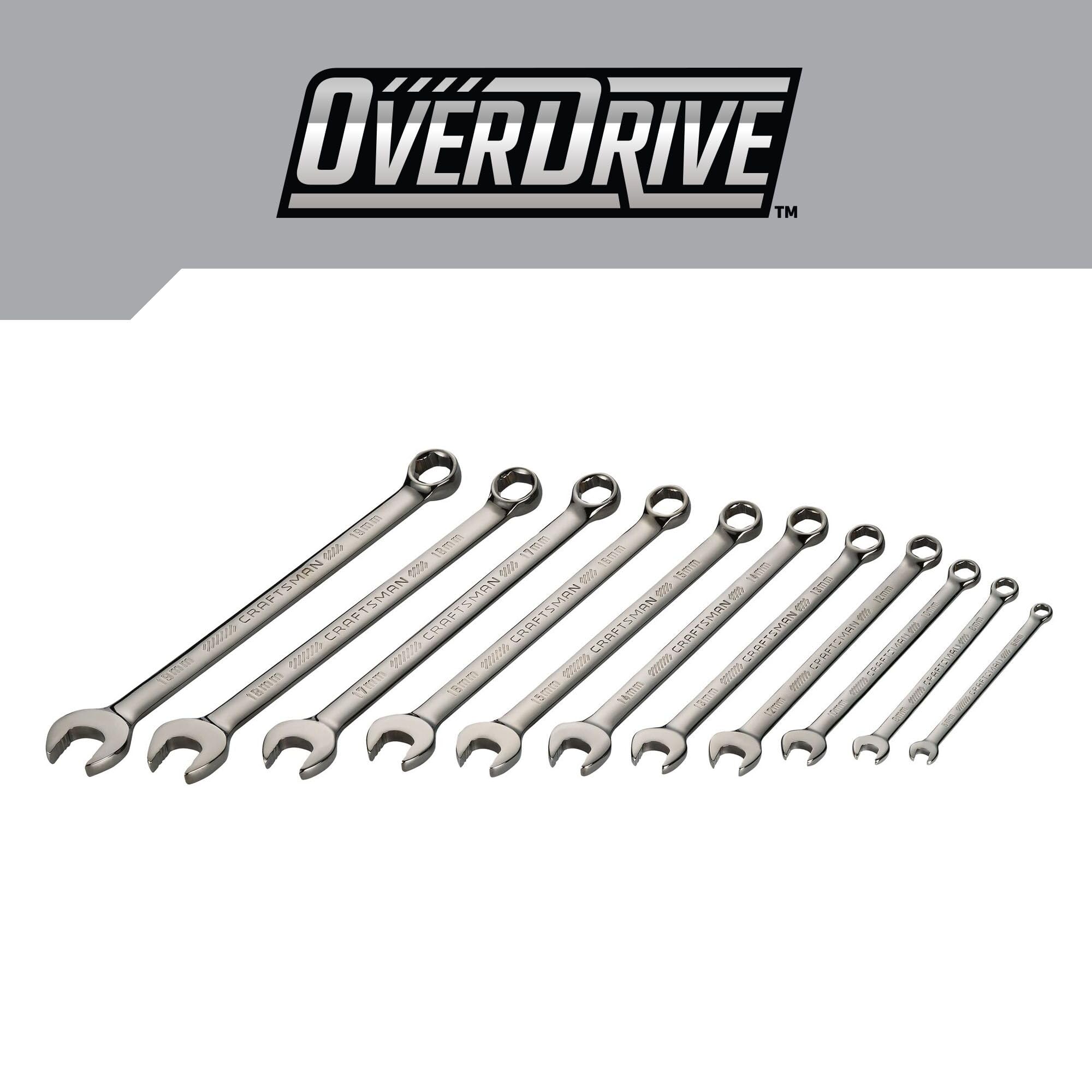 CRAFTSMAN OVERDRIVE 11-Piece Metric Wrench Set (CMMT87811)