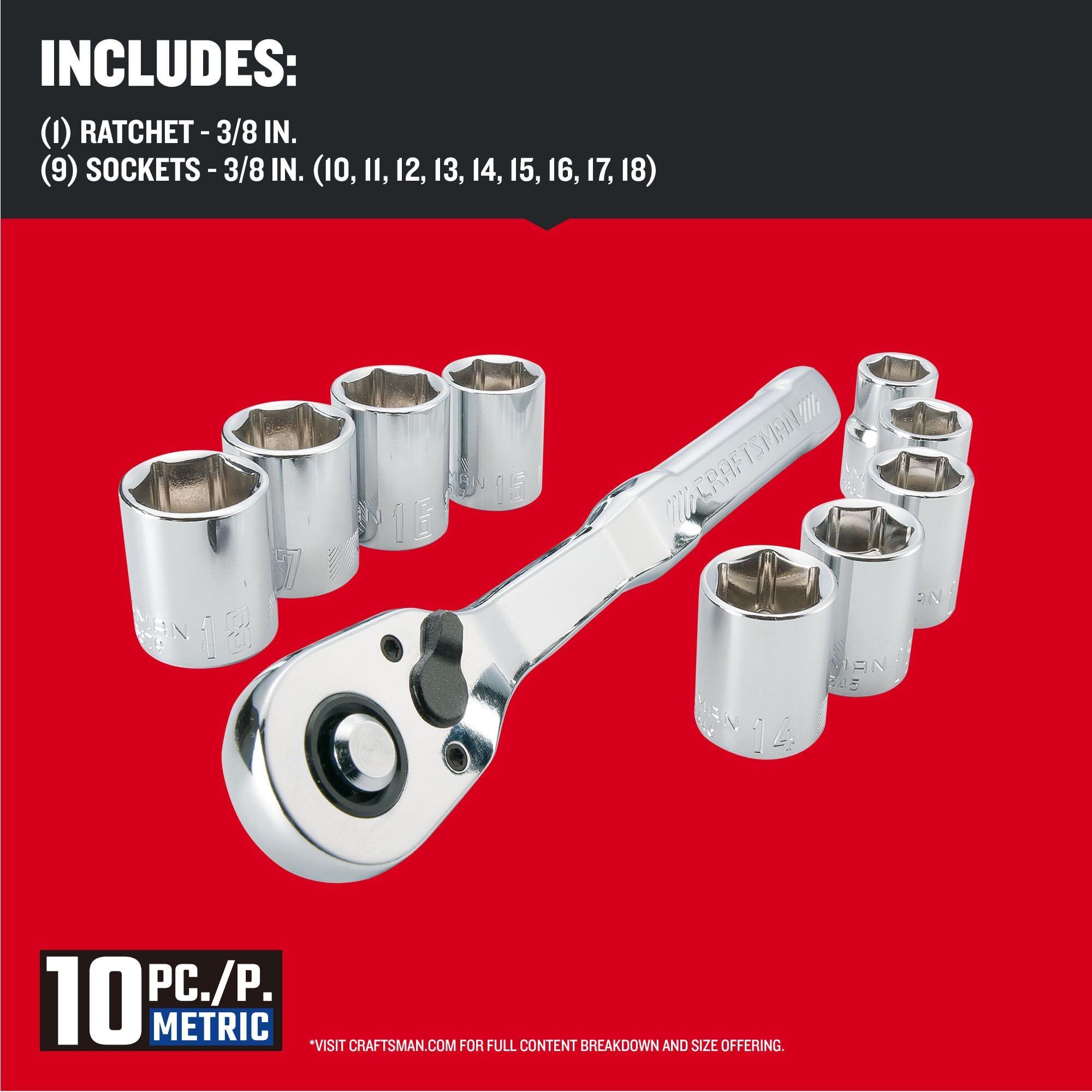 143-craftsman-mechanics-tool-set-metric-3-8-inch-drive-10-piece-cmmt34564-3.jpg CRAFTSMAN Mechanics Tool Set, Metric, 3/8 Inch Drive, 10 Piece (CMMT34564)