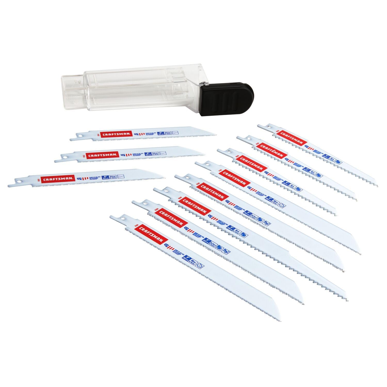 CRAFTSMAN 11-Piece Reciprocating Saw Blade Kit With Case (2058838)