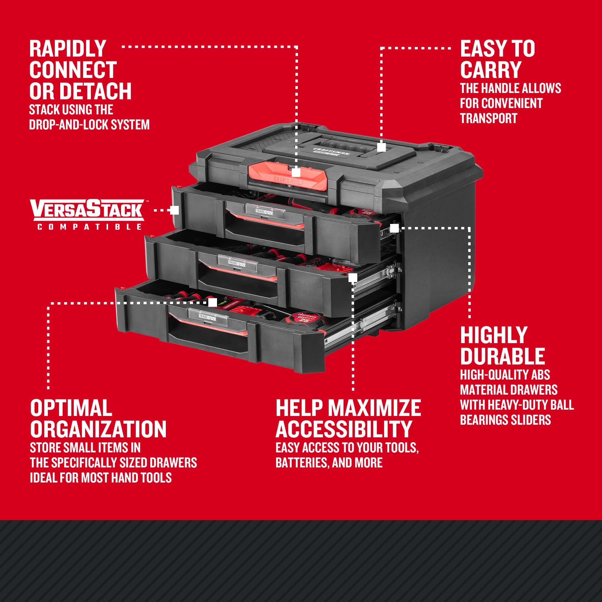 185-craftsman-tradestack-3-drawers-unit-cmst21405-9.jpg CRAFTSMAN Tradestack 3 Drawers Unit (CMST21405)