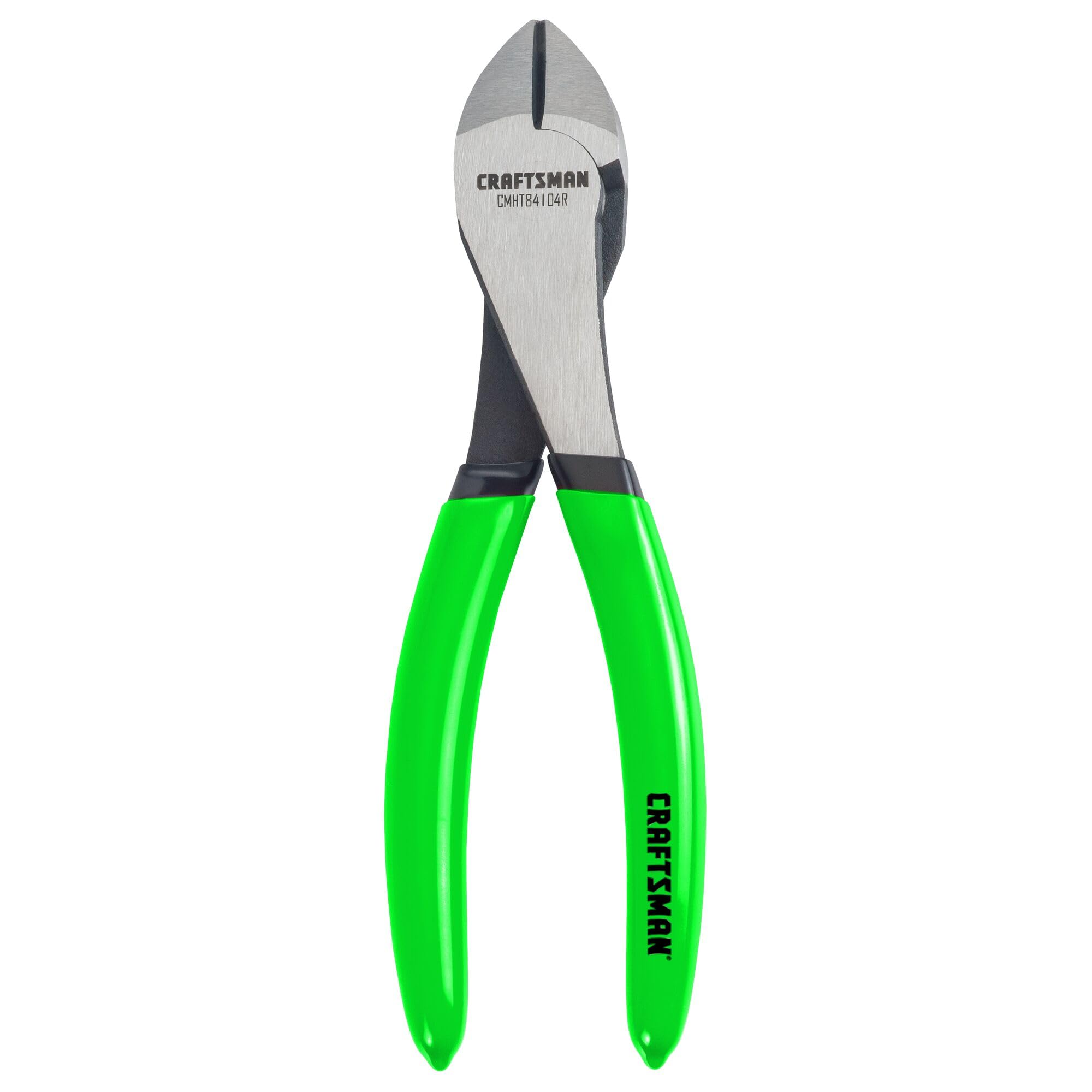 CRAFTSMAN Hi-Viz Diagonal Plier Cutters, Corrosion Resistant, 7In. (CMHT84104G)