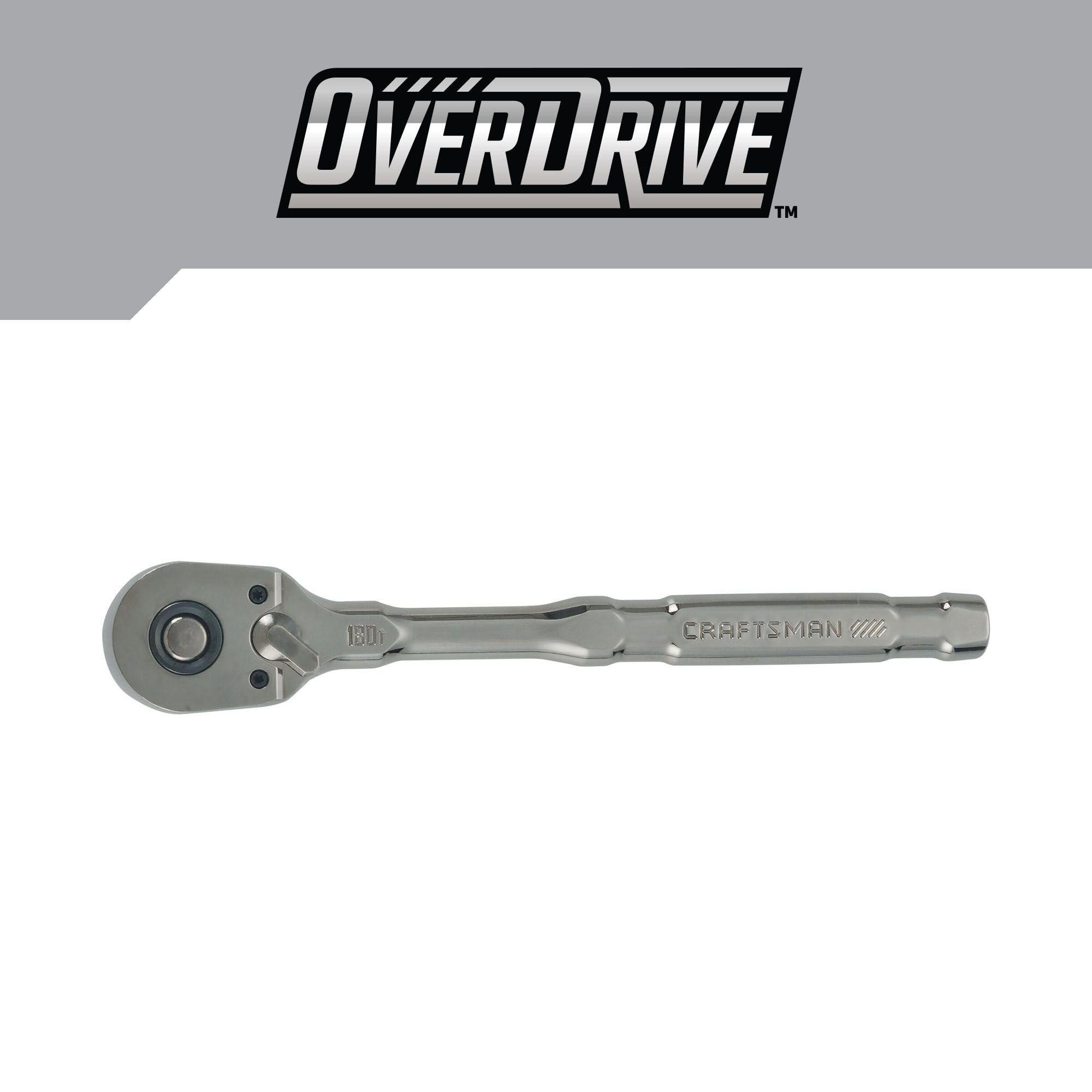 CRAFTSMAN OVERDRIVE 3/8" Drive 180T Pear Head Ratchet (CMMT82111)