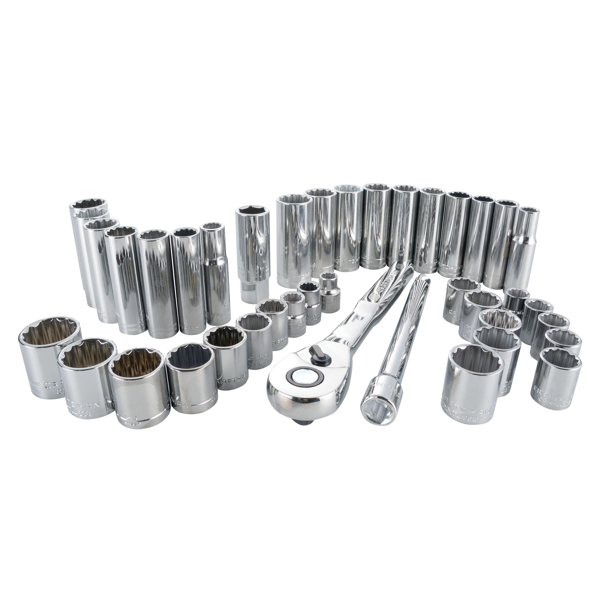 CRAFTSMAN Mechanics Tool Set, SAE/Metric, 3/8-Inch Drive, 40-Piece (CMMT12018)