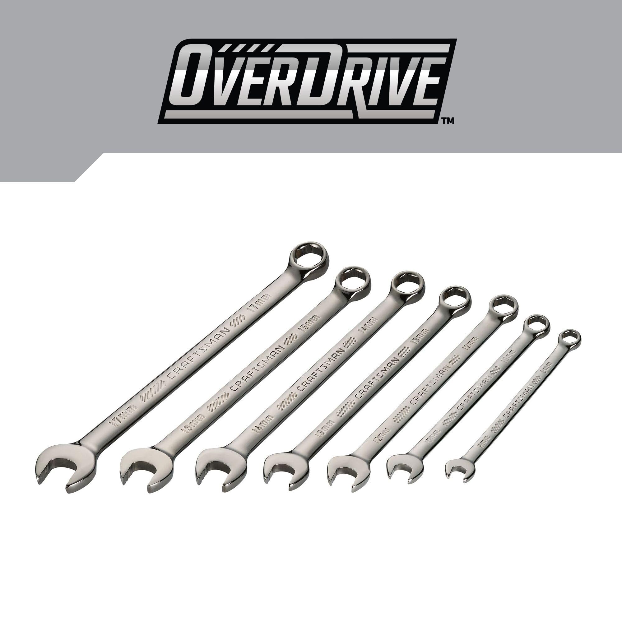 CRAFTSMAN OVERDRIVE 7-Piece Metric Wrench Set (CMMT87807)