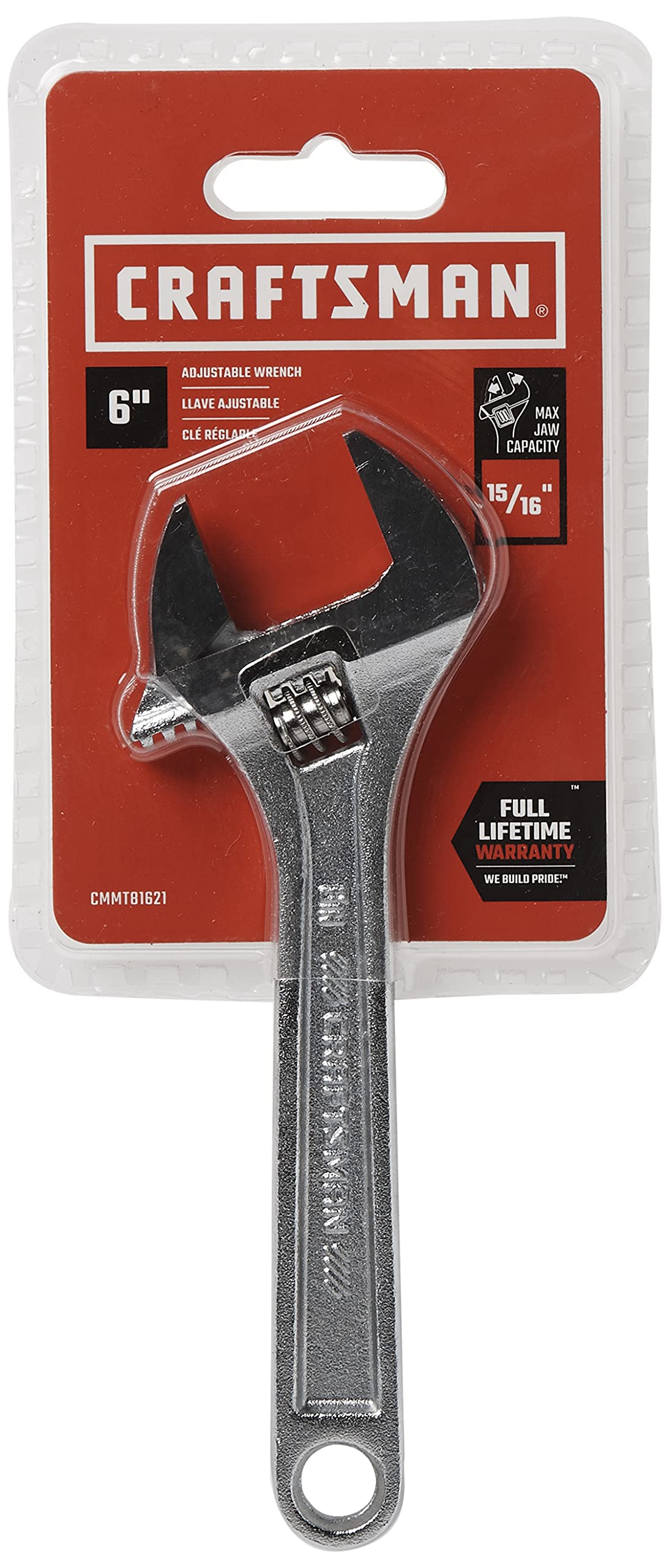 CRAFTSMAN Adjustable Wrench, 6-Inch (CMMT81621)