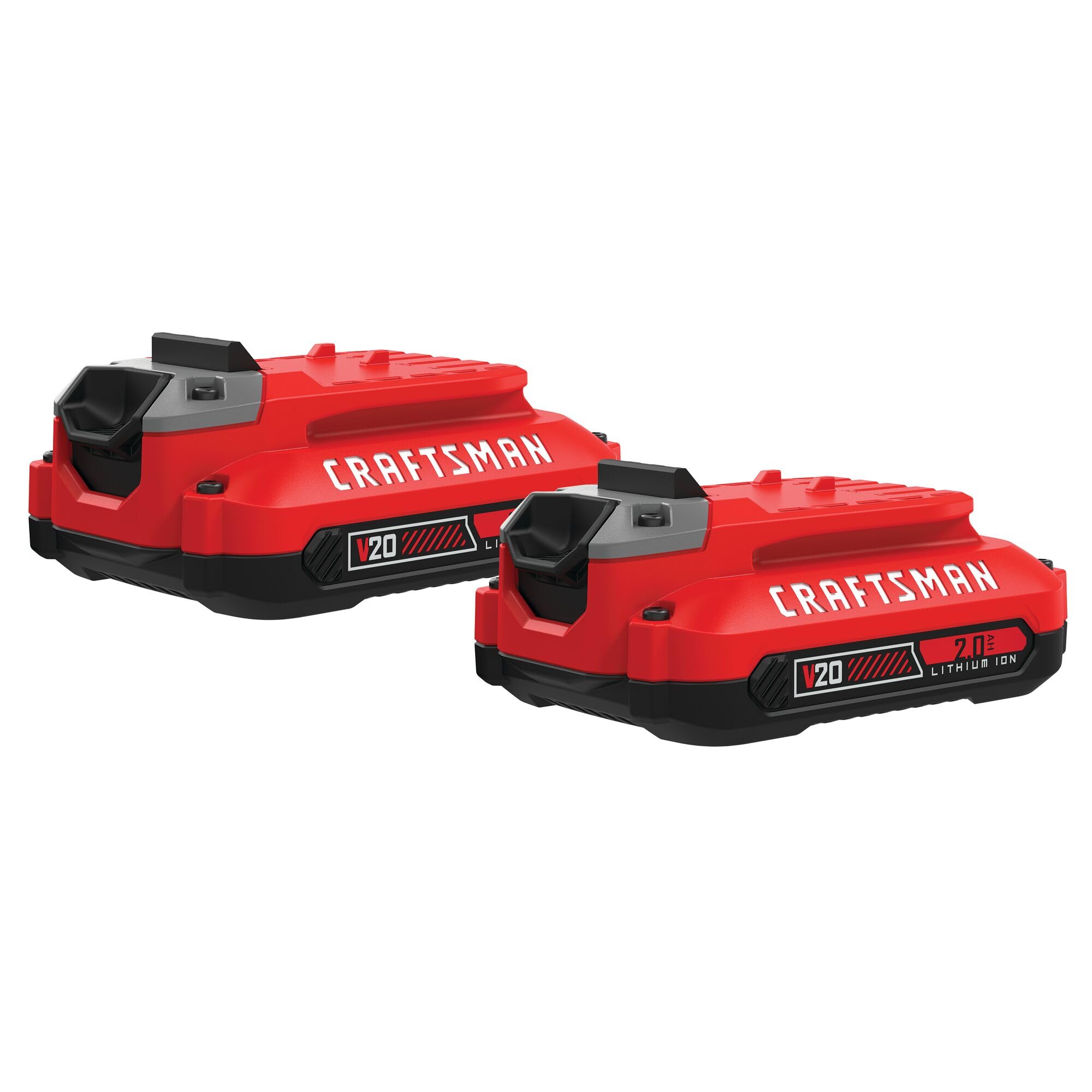 CRAFTSMAN V20 Lithium Ion Battery, 2.0-Amp Hour, 2 Pack (CMCB202-2)
