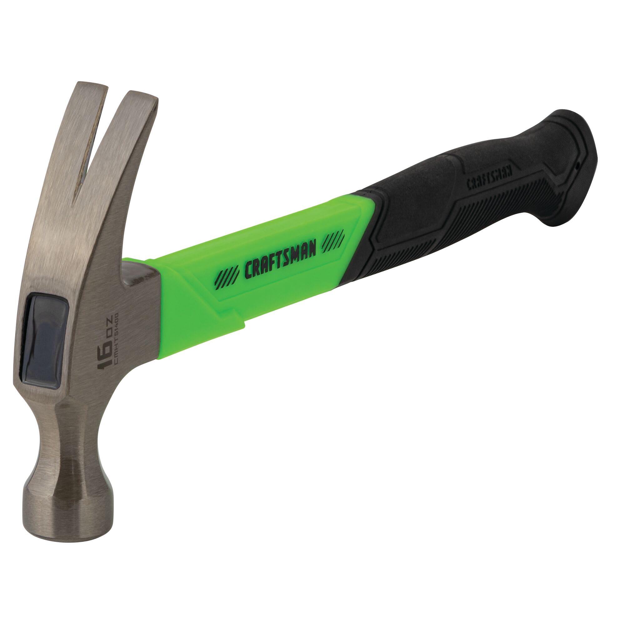 CRAFTSMAN High-Visibility General Purpose Hammer with Fiberglass Grip 16 OZ (CMHT51400)