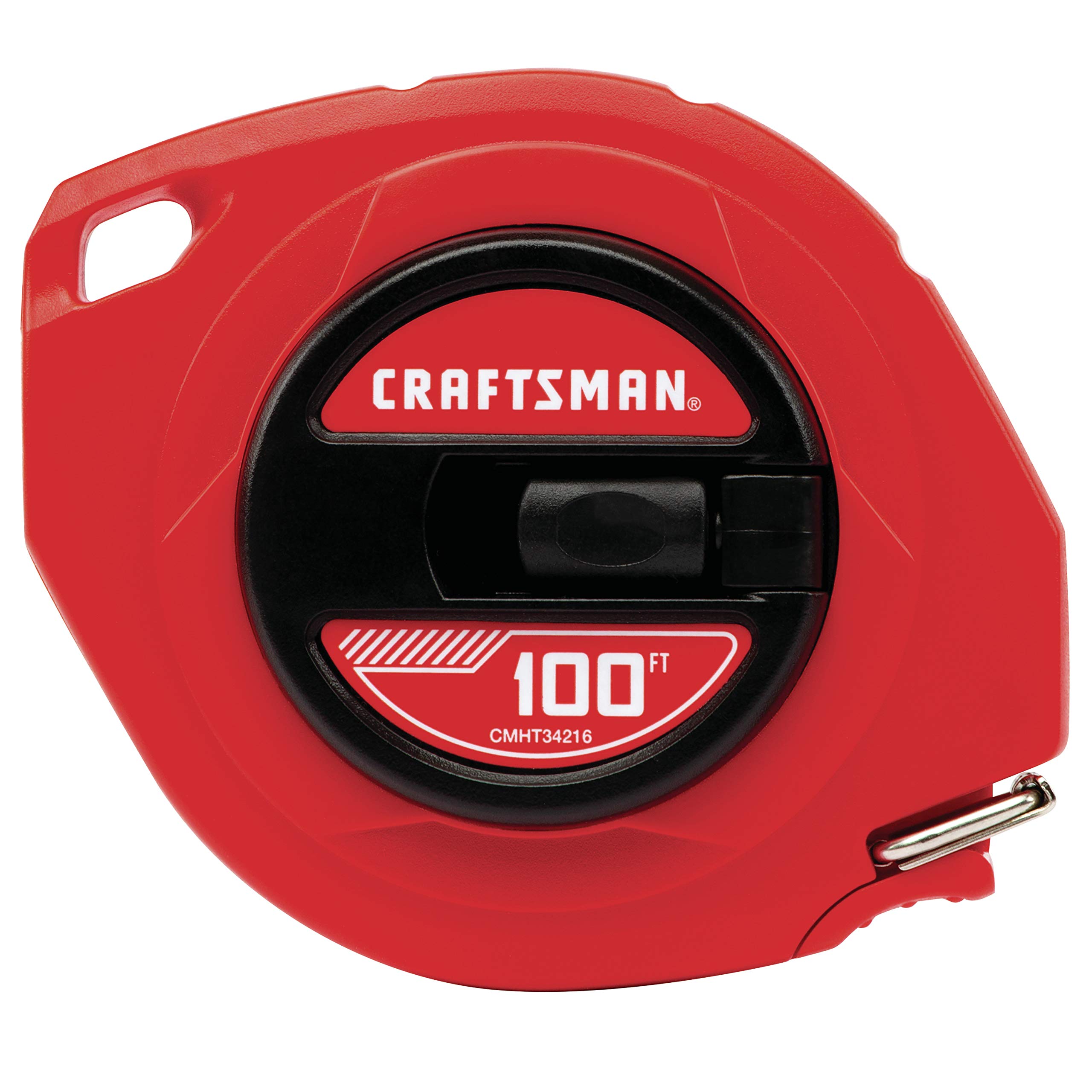CRAFTSMAN 100-ft Tape Measure, Easy-Wind Steel Blade (CMHT34216)