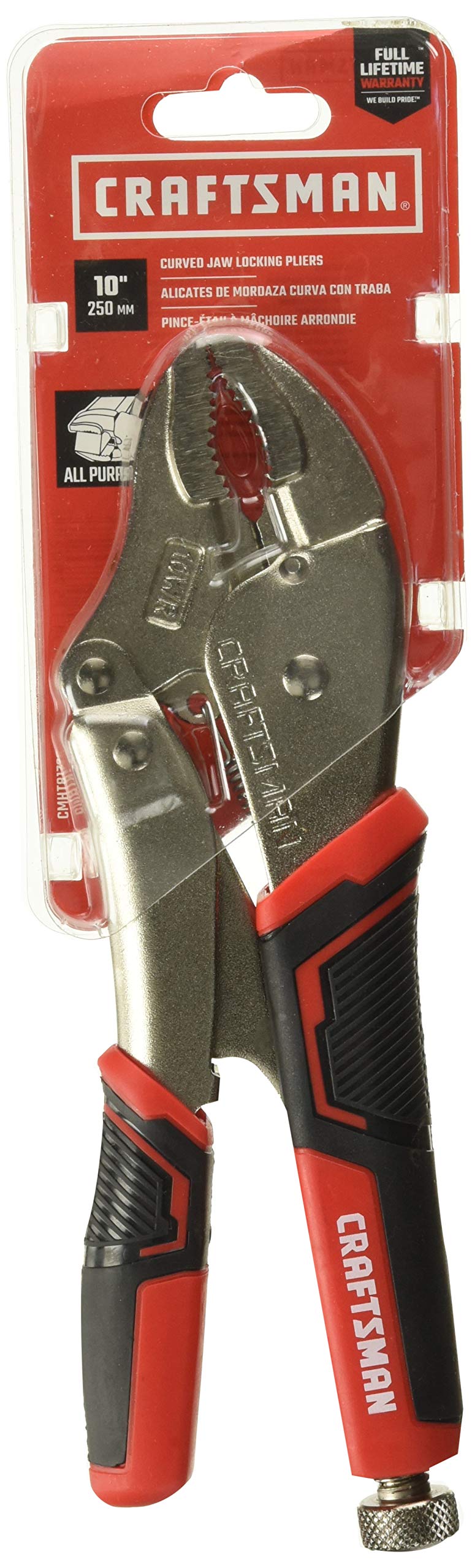 CRAFTSMAN Locking Pliers, Curved Jaw, 10WR, 10-Inch (CMHT81726)