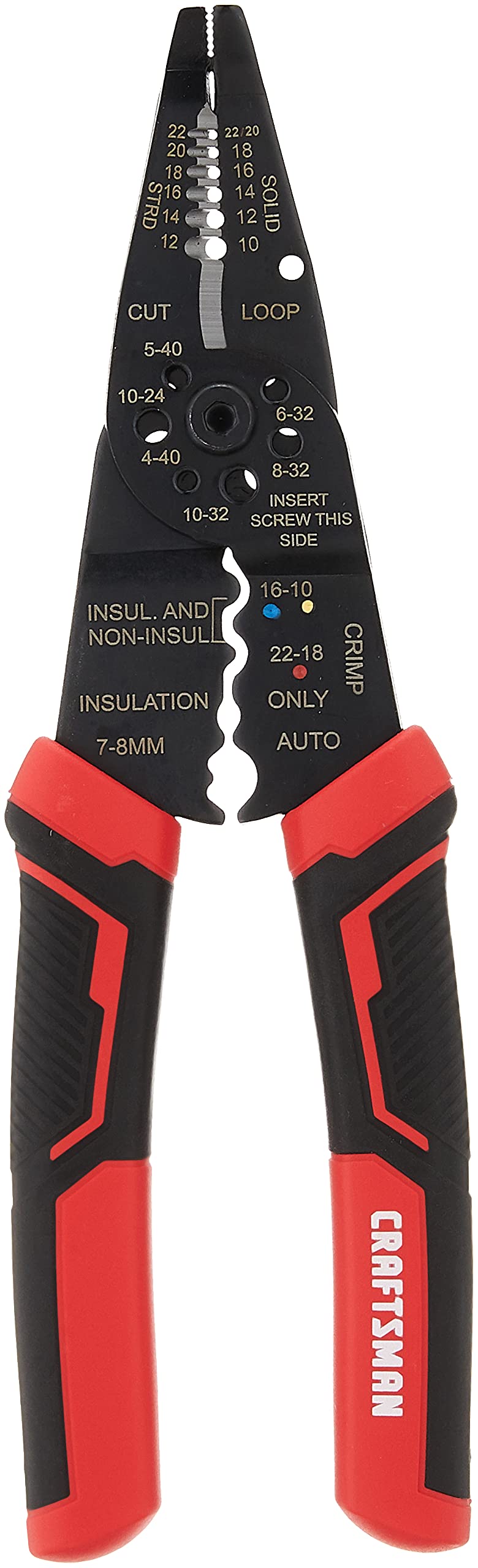CRAFTSMAN CMHT81714 8" WIRE STRIPPER, CUTTER, CRIMPER