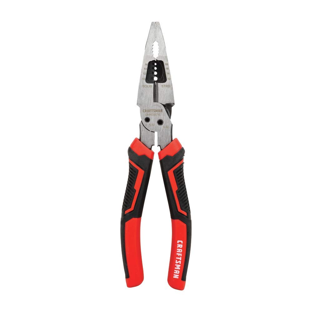 CRAFTSMAN Long Nose Pliers, 8-Inch Multi Function (CMHT81715)