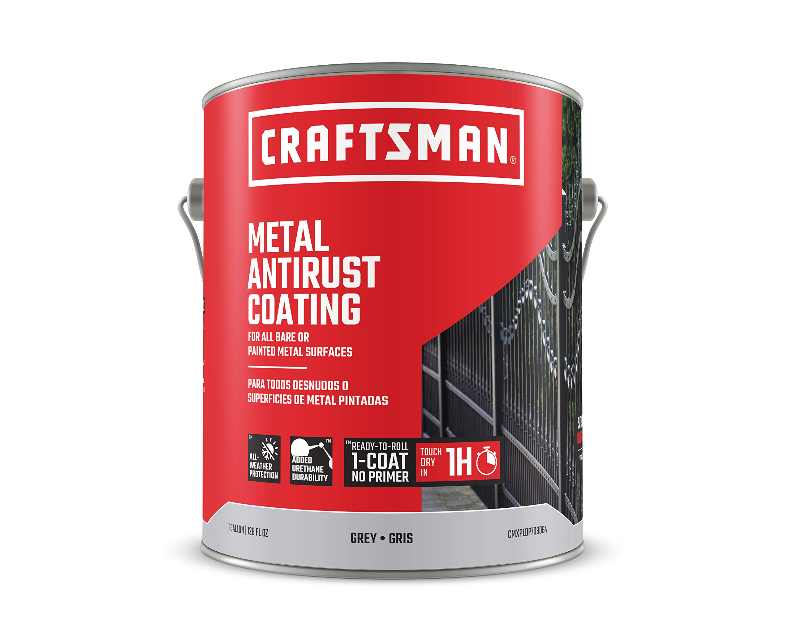 Craftsman Metal Antirust Coating in Grey Semi-Gloss 1 Gallon