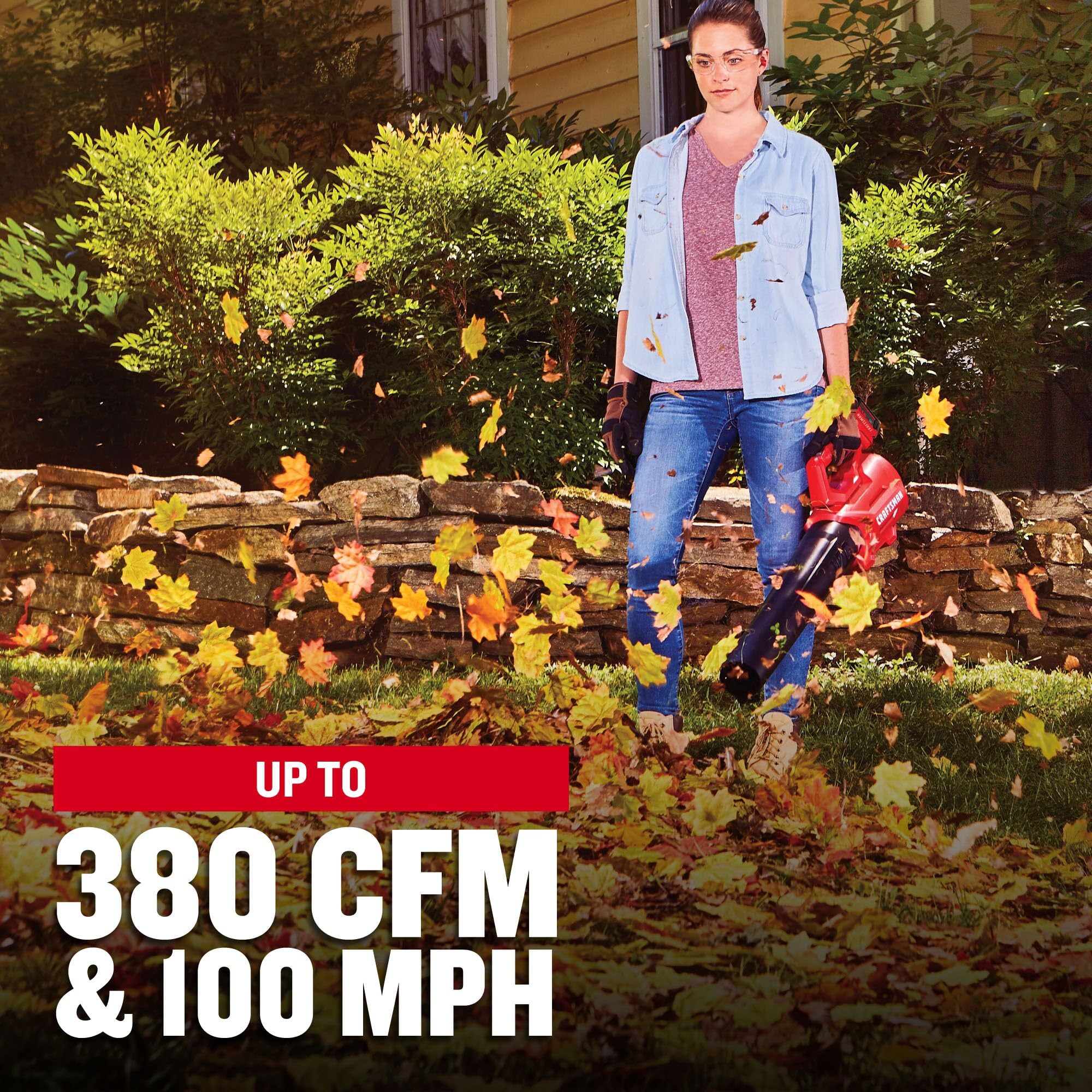 CRAFTSMAN V20 Cordless Axial Leaf Blower Kit with 4.0 Ah Battery and Charger (CMCBL700M1)