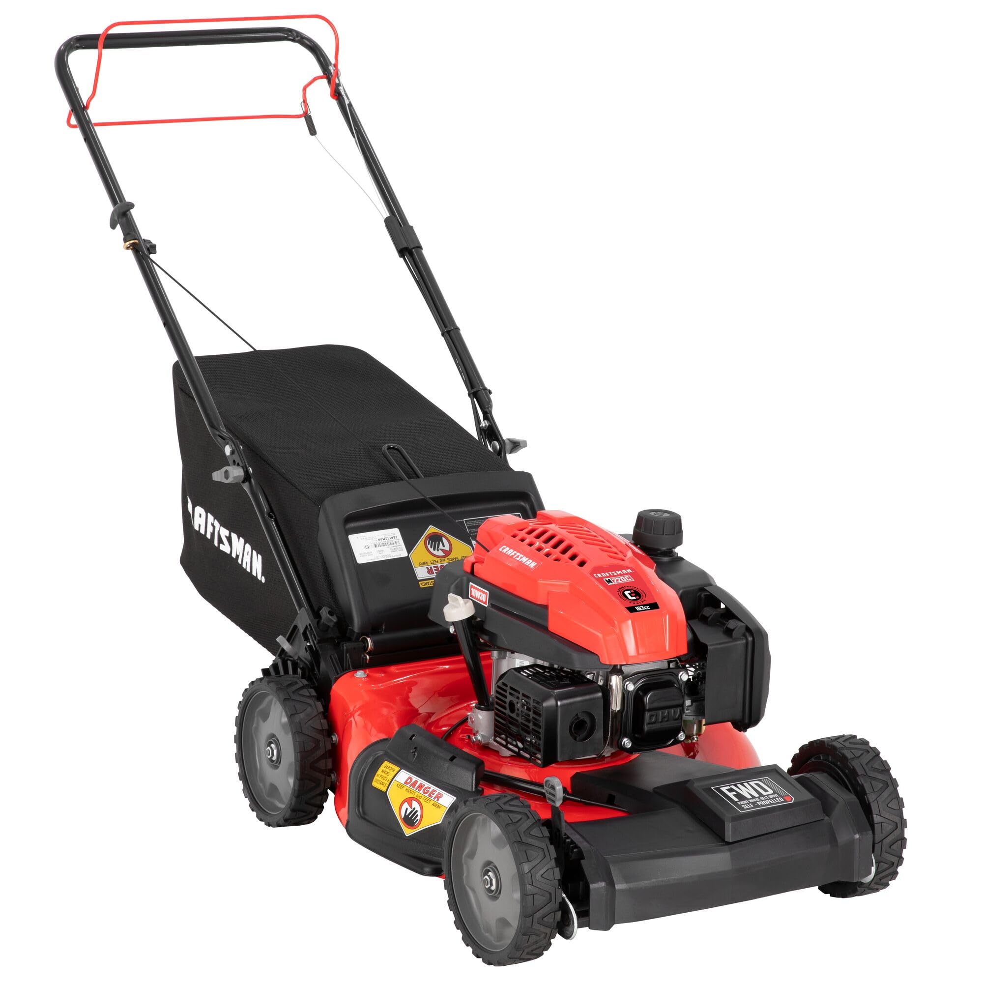 CRAFTSMAN Gas Mower, Self-Propelled, Forward, 163cc, 21-in., M220C (CM12A-A2C2093)