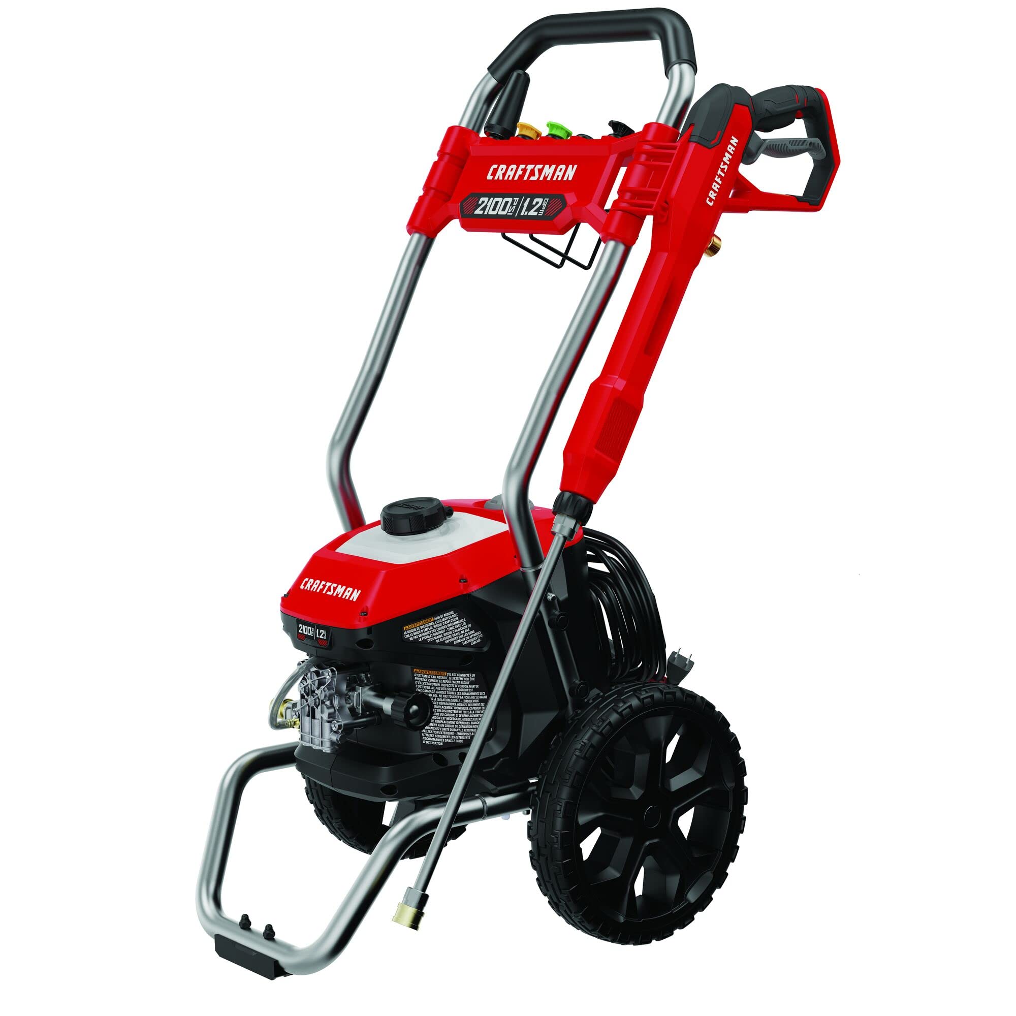 CRAFTSMAN 2100 & 1700 PSI Electric Pressure Washers with 1.2 GPM, Corded (CMEPW2100 & CMEPW1700)