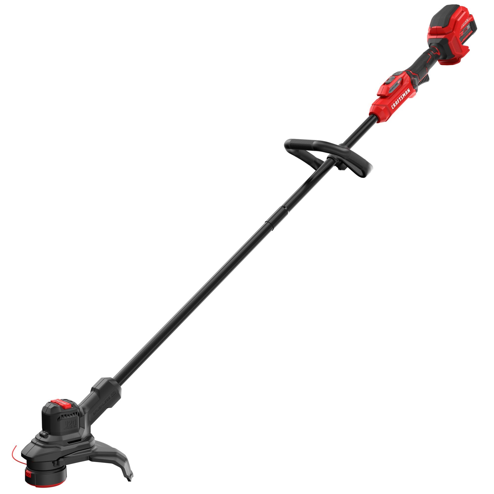 CRAFTSMAN V20 RP Cordless String Trimmer, Brushless, 5.0Ah Battery & Charger Included (CMCST930P1)