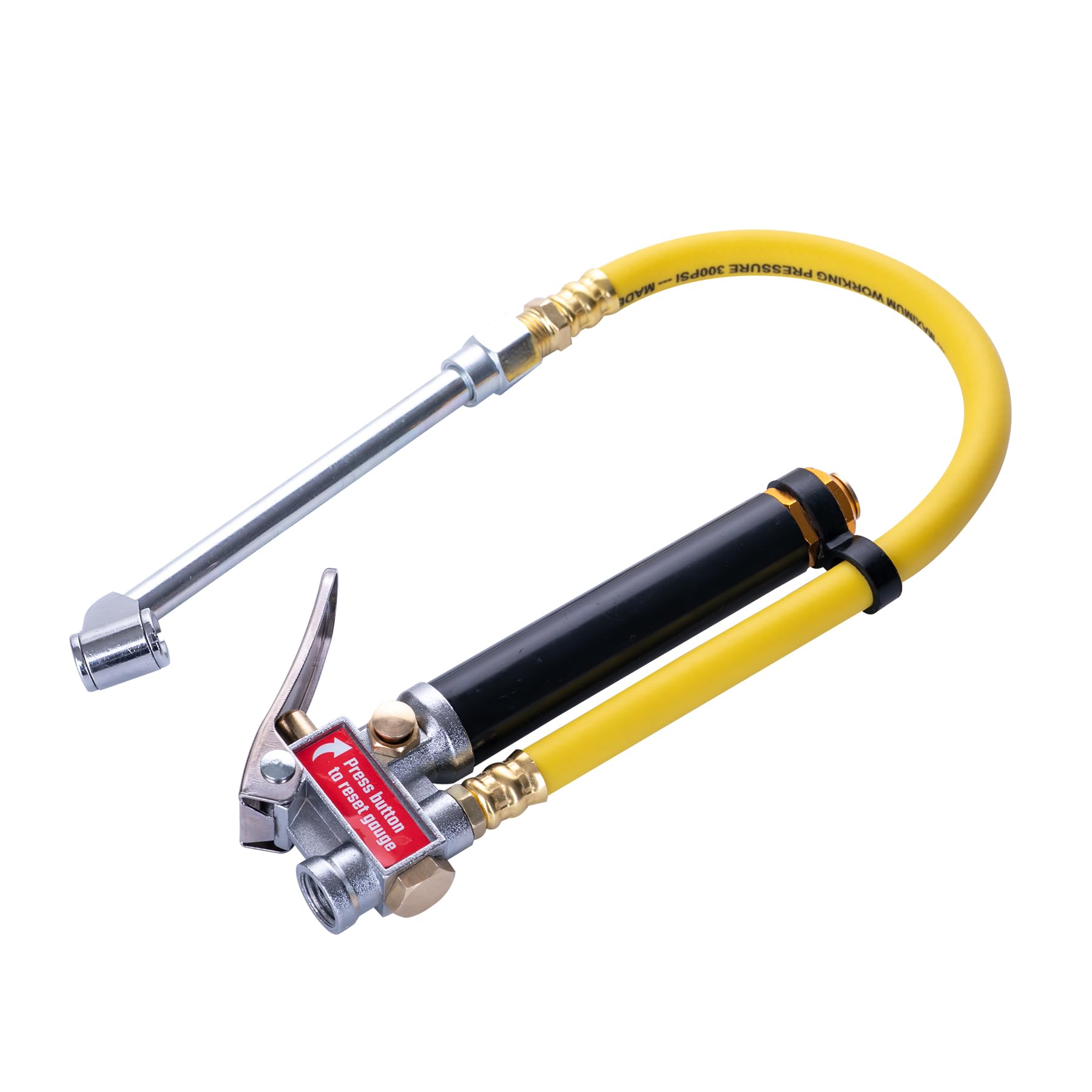 CRAFTSMAN Dual Foot Inflator and Gauge, 20-120 PSI, Built-in Relief Valve, 1/4-Inch NPT Air Inlet