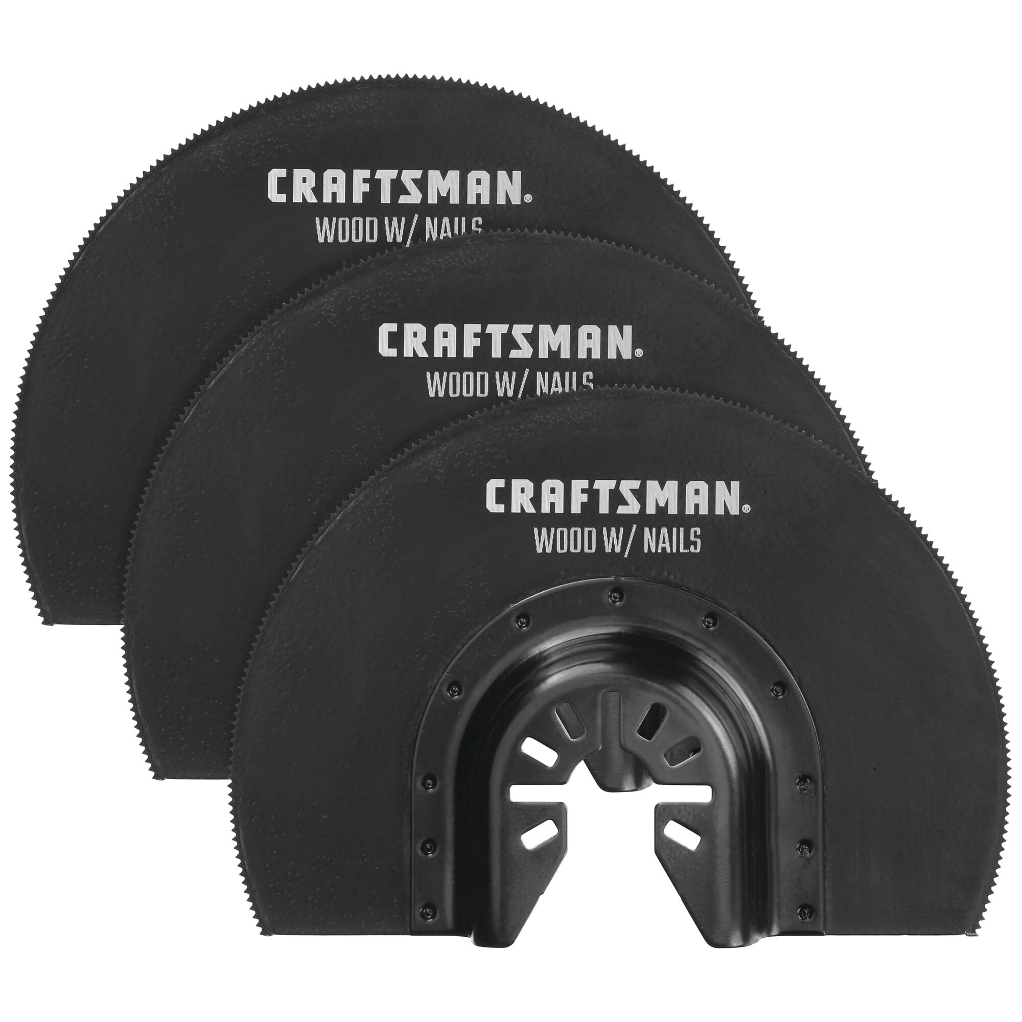CRAFTSMAN Bi-Metal Oscillating Tool Blade for Wood and Metal, Semicircle, 3 Pack (CMAO113-3)