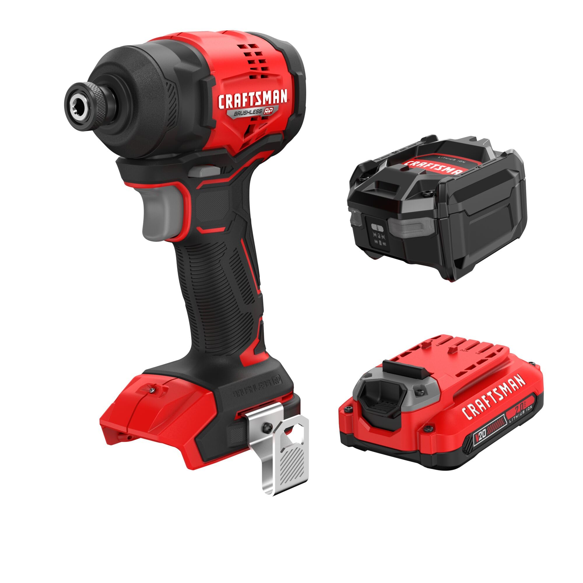 CRAFTSMAN V20 BRUSHLESS RP Compact Impact Driver Kit (CMCF811D1)