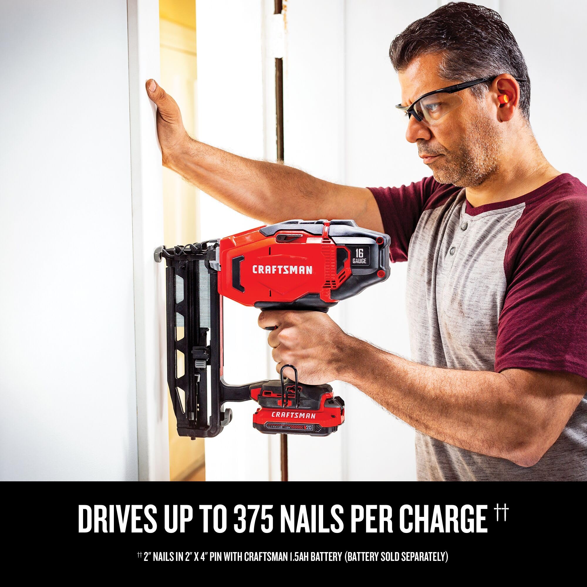 90-craftsman-v20-cordless-finish-nailer-16-gauge-bare-tool-only-cmcn616b-7.jpg CRAFTSMAN V20 Cordless Finish Nailer, 16 Gauge, Bare Tool Only (CMCN616B)