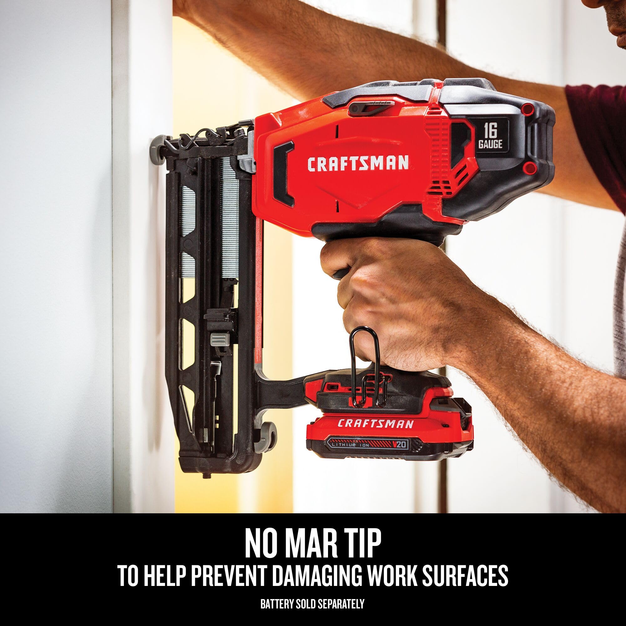 90-craftsman-v20-cordless-finish-nailer-16-gauge-bare-tool-only-cmcn616b-8.jpg CRAFTSMAN V20 Cordless Finish Nailer, 16 Gauge, Bare Tool Only (CMCN616B)