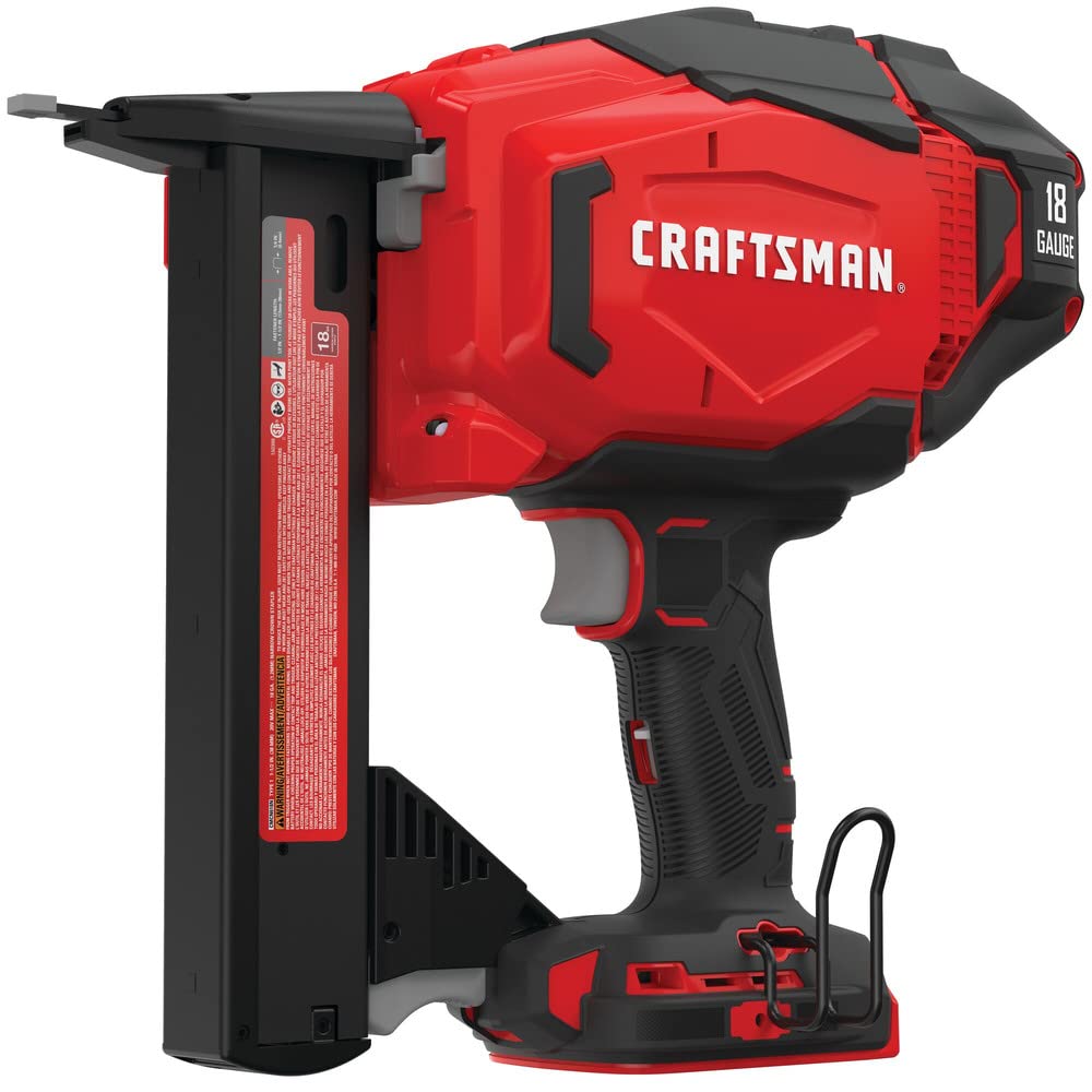 CRAFTSMAN V20 Narrow Crown Stapler, Cordless, 18 Gauge, Tool Only (CMCN618NB)