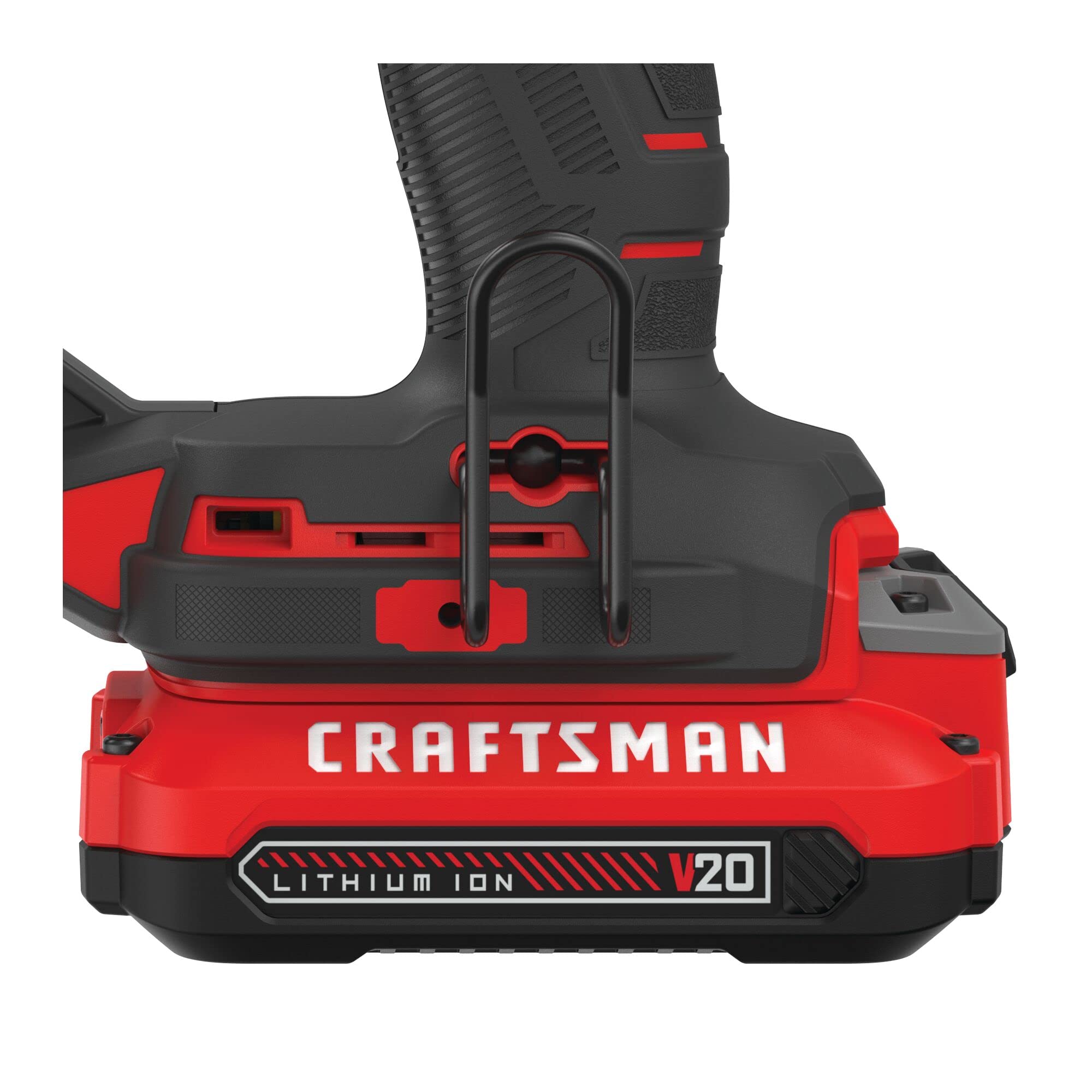 96-craftsman-v20-cordless-brad-nailer-18-gauge-nail-gun-with-battery-and-charger-cmcn618c1-3.jpg CRAFTSMAN V20 Cordless Brad Nailer, 18 Gauge Nail Gun, with Battery and Charger (CMCN618C1)